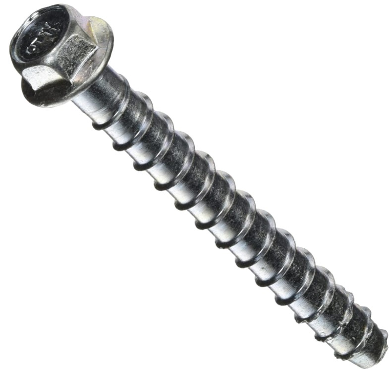 3/8" X 3" SIMPSON TITEN HD HEAVY DUTY SCREW ANCHOR ZINC PLATED - CRACKED/UNCRACKED